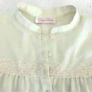 Oscar de la Renta Pink Label Long Sleeve Nightgown M